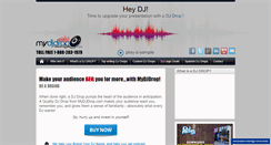 Desktop Screenshot of mydjdrop.com